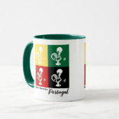 ポルトガルのバーセロスのオンドリカラフル マグカップ (正面左)