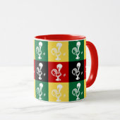 ポルトガルのバーセロスのオンドリカラフル マグカップ (正面右)