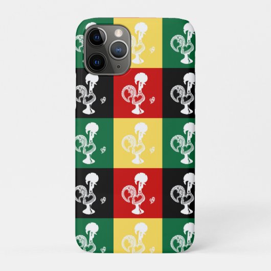 ポルトガルのバーセロスのオンドリカラフル Case-Mate iPhoneケース (裏)