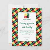 ポルトガルのバーセロス誕生日パーティー サンキューカード (正面)