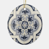 ポルトガルのパーソナライズな陶磁器のオーナメントのタイル セラミックオーナメント (左)