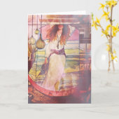 ポルトガルのポートホールから カード (黄色い花)