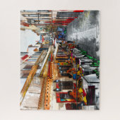 ポルトガルのマデイラでの食事 ジグソーパズル (縦)