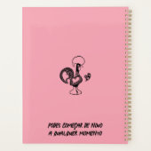 ポルトガルのモダンロスターシルエットと引用文 プランナー手帳 (裏面)