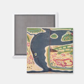 ポルトガルのモンバサの探査地図 マグネット (正面/裏面)