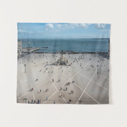 ポルトガルのリスボンにあるCommerce Square タペストリー (正面(横))