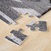 ポルトガルのリスボン大聖堂の黄色い路面電車 ジグソーパズル (側面)