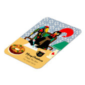 ポルトガルのルースターカードでのクリスマスの挨拶 マグネット (左側)