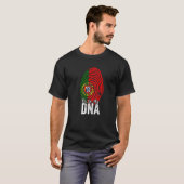 ポルトガルのルーツプライドポ誇りを持ったルトガルのDNA Tシャツ (正面フル)