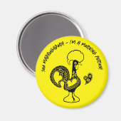 ポルトガルのロースター初期ライザーシルエットモダン マグネット (正面/裏面)