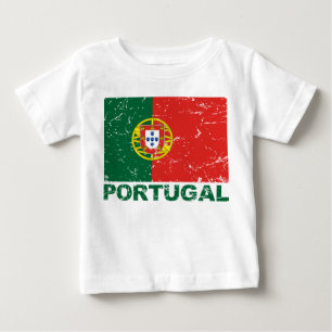 ポルトガルのヴィンテージの旗 ベビーTシャツ