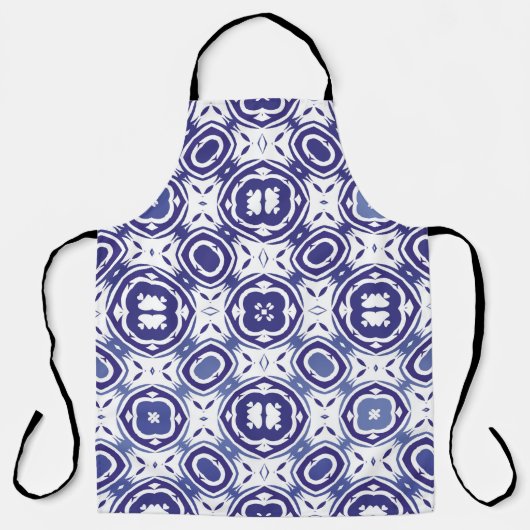 ポルトガルのヴィンテージアズレジョのタイル。ミニマルデザイン。 エプロン (正面)