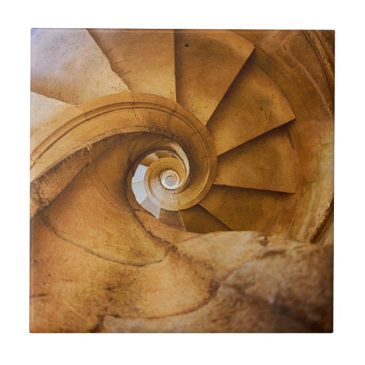ポルトガルの下螺旋階段 タイル (正面)