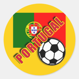 ポルトガルの世界のサッカーファンのTシャツ ラウンドシール