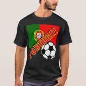 ポルトガルの世界のサッカーファンのTシャツ Tシャツ (正面)