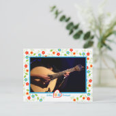 ポルトガルの写真 – ポルトガル語のファドギタープレーヤー ポストカード (スタンド正面)