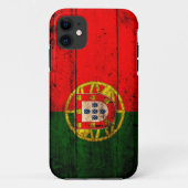 ポルトガルの古い木の旗 Case-Mate iPhoneケース (裏面)