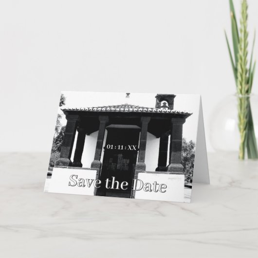 ポルトガルの可愛らしい教会カード 招待状 (正面)