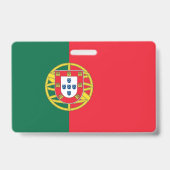 ポルトガルの国旗の名札 バッジ (裏面)
