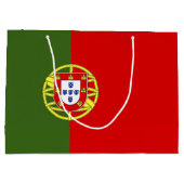 ポルトガルの国旗 ラージペーパーバッグ (裏面)