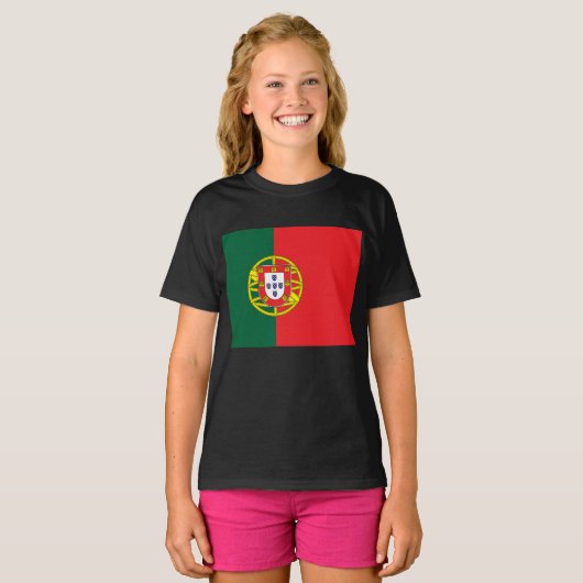 ポルトガルの国旗 Tシャツ (正面フル)