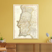 ポルトガルの地図 キャンバスプリント (インサイチュ (リビング))