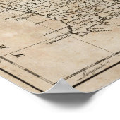 ポルトガルの地図 ポスター (角)