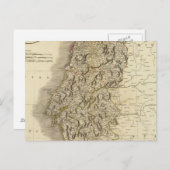 ポルトガルの地図 ポストカード (正面/裏面)