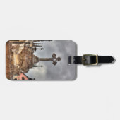 ポルトガルの墓地クロスクローズアップ ラゲッジタグ (正面横)