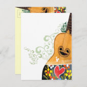 ポルトガルの多くのシンボル – ポルトガル語ギター ポストカード (正面/裏面)