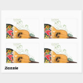 ポルトガルの多くのシンボル – ポルトガル語ギター 長方形シール (シート)