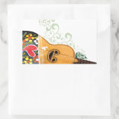 ポルトガルの多くのシンボル – ポルトガル語ギター 長方形シール (バッグ)