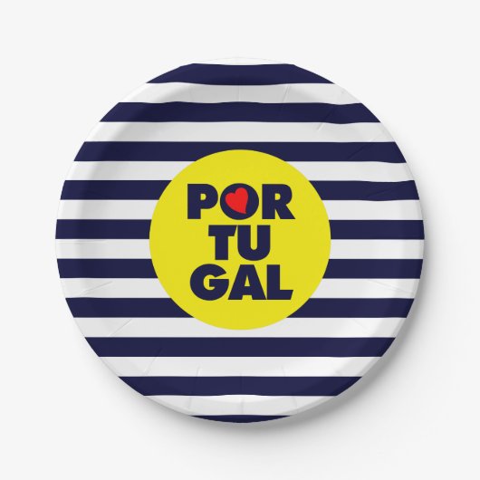 ポルトガルの太陽 ペーパープレート (正面)