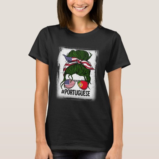 ポルトガルの女の子 ポルトガルルーツ Tシャツ (正面)