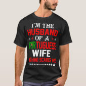 ポルトガルの妻のバレンタインのギフトの夫 Tシャツ (正面)