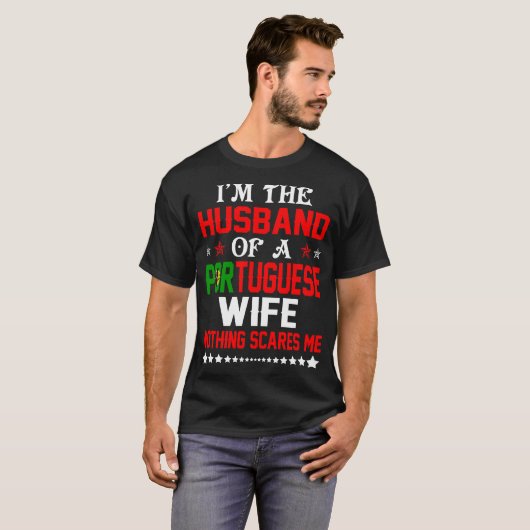 ポルトガルの妻のバレンタインのギフトの夫 Tシャツ (正面フル)