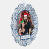 ポルトガルの家族の写真とタイル枠 オーナメントカード (右)