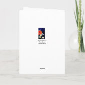 ポルトガルの悔やみや弔慰カードかcondolencias: 秋の木 カード (裏面)