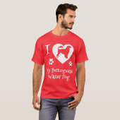 ポルトガルの愛犬ヴィンテージ用おもしろい水犬 Tシャツ (正面フル)