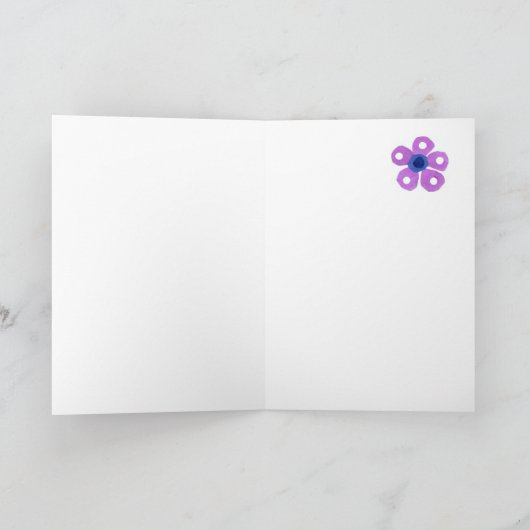 ポルトガルの挨拶を用いるロマンチックなバースデー・カード カード (内部)