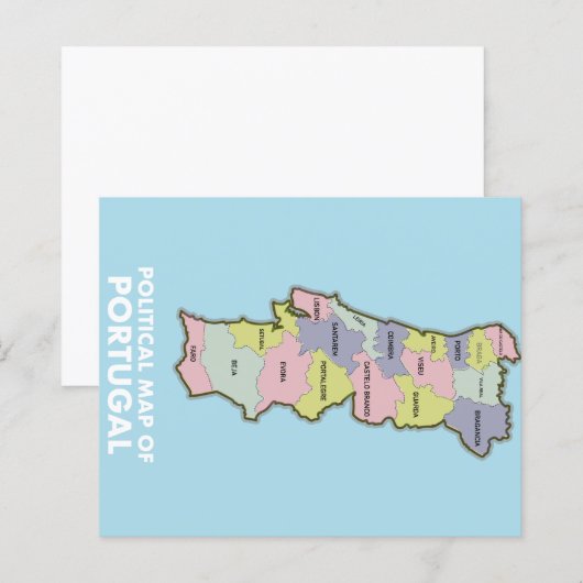 ポルトガルの政治地図 (正面/裏面)