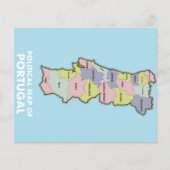 ポルトガルの政治地図 (正面)