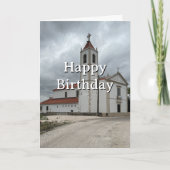 ポルトガルの教会の旅行誕生日写真 カード (正面)