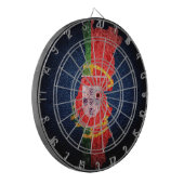 ポルトガルの旗および地図 ダーツボード (正面左)