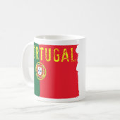 ポルトガルの旗のコーヒー・マグ コーヒーマグカップ (正面左)
