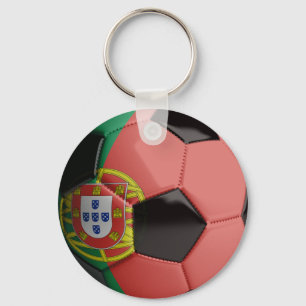 ポルトガルの旗のサッカーボール キーホルダー