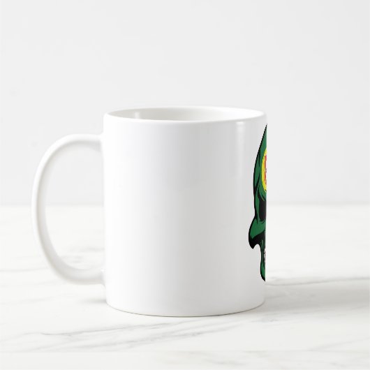 ポルトガルの旗のスカル コーヒーマグカップ (左)
