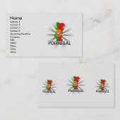 ポルトガルの旗の地図2.0 名刺 (正面/裏面)