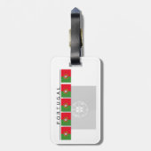 ポルトガルの旗の荷物のラベル ラゲッジタグ (裏面縦)