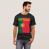 ポルトガルの旗のTシャツ Tシャツ (正面フル)